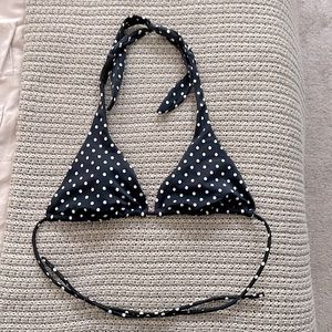 Victoria’s Secret VS swim triangle halter top back with white dots small